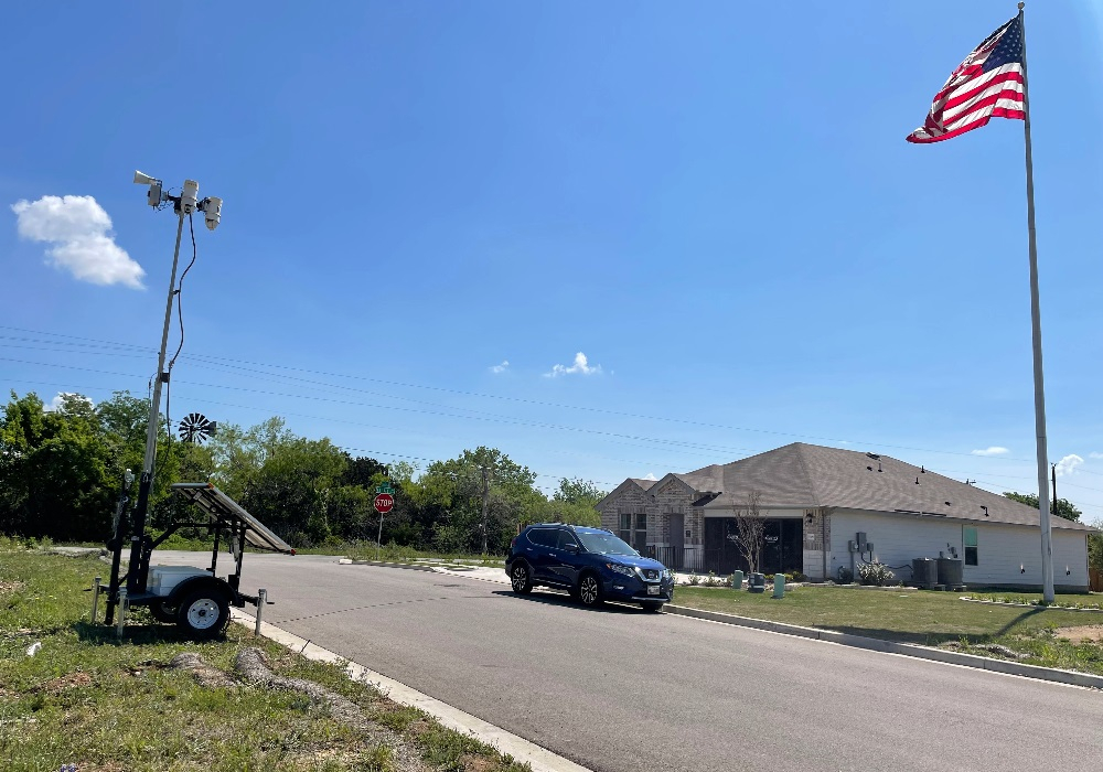 Surveillance Trailer and US Flag - Header