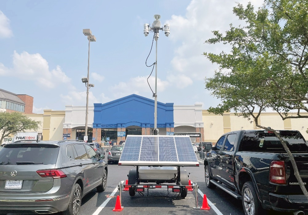 LotGuard Surveillance Unit at Retail Lot - Header